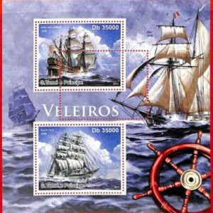 A3241 - SAO TOME & PRINCIPE, ERROR MIPERF, Sonderblock: 2011, Tall Ships