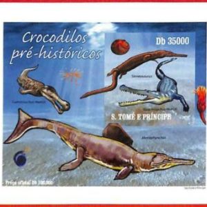 A3243- SAO TOME & PRINCIPE, ERROR IMPERF Souvenir s: 2010 Prähistorische...