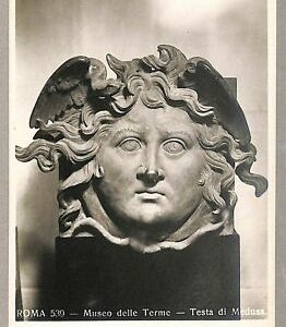 ab0021 - VINTAGE POSTCARD - ROME City: Museum of the Baths - Head of Medusa