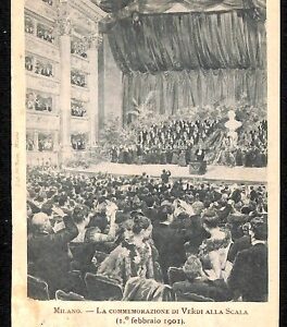 ab2169 - CARTOLINA D'EPOCA - MILANO Città : Verdi alla Scala