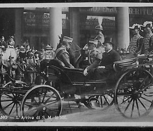 ab2176 - CARTOLINA D'EPOCA - MILANO Città : l' Arrivo di S. M. II RE
