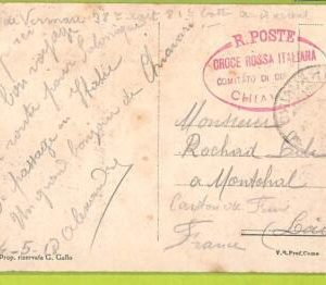 af9777 - ITALY - POSTAL HISTORY - Postcard - 1918, MEDICINE Red Cross FELDPOST
