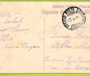 af9771 - ITALY - POSTAL HISTORY - Postcard -  MEDICINE Red Cross FELDPOST