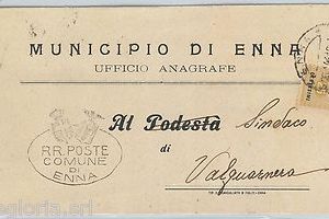 61446  - OCCUPAZIONE ALEATA SICILIA - STORIA POSTALE -  BUSTA COMUNALE 1944