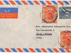 ai1953 - PAKISTAN - Postal History - AIRMAIL Cover to Italy   1973