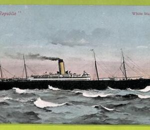af7164 - VINTAGE POSTCARD  Ansichtskarten - SHIP, White Star Line "Republic"