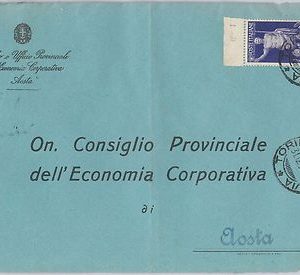 ITALIA REGNO - Storia Postale: Augusto 50 centesimi ISOLATO su BUSTA 1937