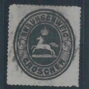 78074 - GERMANY Braunschweig - STAMP: Michel  #  17  very finely USED - PERFECT