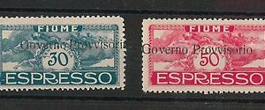 47729 - ITALIA : FIUME  - VARIETA' - Sassone Espressi 5p / 6p NON  LINGUELLATI