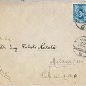 50276 - EGYPT -- POSTAL HISTORY: COVER to ITALY 1932 -- ALEXANDRIA G