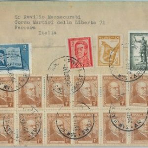 81425 - ARGENTINA - Postal History -   COVER to  ITALY 1952