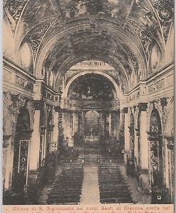 44636   CARTOLINA d'Epoca - CREMONA citta':  INTERNO CHIESA 1902