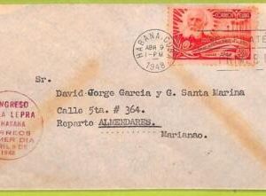 af9507 - HAVANA  - POSTAL HISTORY -  Cover - 1948, MEDICINE