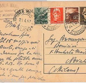 57188 -  INTERO POSTALE della LUOGOTENENZA  usato in periodo REPUBBLICA 1947