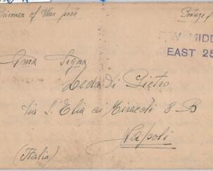 55992 - EGYPT / WWII - POSTAL HISTORY: COVER from P.W. MIDDLE EAST 255 1943