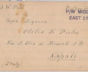 55998 - EGYPT / WWII - POSTAL HISTORY: COVER from P.W. MIDDLE EAST 273 1943