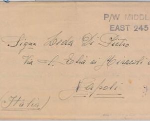 55997 - EGYPT / WWII - POSTAL HISTORY: COVER from P.W. MIDDLE EAST 245 1942