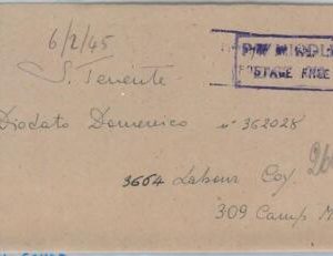 56008 - EGYPT / WWII - POSTAL HISTORY: COVER from P.W. MIDDLE EAST 019 1945