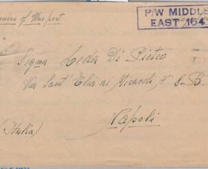 56007 - EGYPT / WWII - POSTAL HISTORY: COVER from P.W. MIDDLE EAST 164 1943