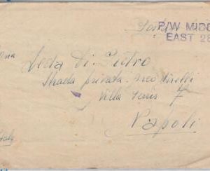 56012 - EGYPT / WWII - POSTAL HISTORY: COVER from P.W. MIDDLE EAST 287 1945