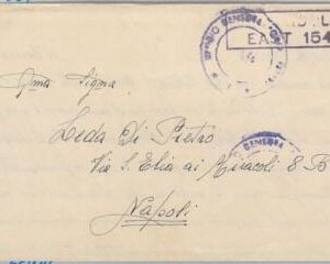 56019 - EGYPT / WWII - POSTAL HISTORY: COVER from P.W. MIDDLE EAST 154 1942