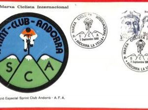 aa0388 - ANDORRA - POSTAL HISTORY - Special Event Cover: CYCLING Bicycles 1980