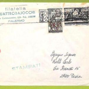 af9582 - ITALY - POSTAL HISTORY -  Cover  -  MEDICINE