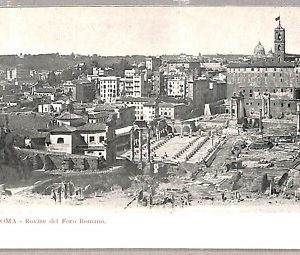 ab0383 - CARTOLINA D'EPOCA -ROMA Città : Rovine del Foro Romano
