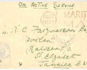 ai1599 - Postal History - SEA MAIL Filed post COVER to JAMAICA! - 1943