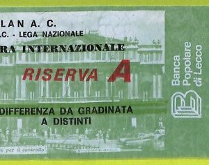 C2532- Vecchio BIGLIETTO PARTITA CALCIO 1978-1979 MILAN VS LOKOMOTIV