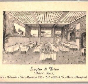 ab0421 - CARTOLINA D'EPOCA -ROMA Città : Ristorante  Scoglio di Frisio