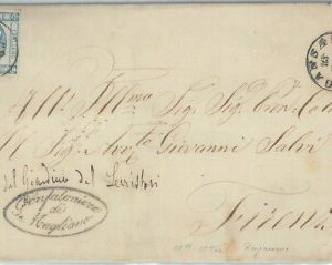 82457 - REGNO - STORIA POSTALE - Sassone 12 su BUSTA da SCANSANO 1863