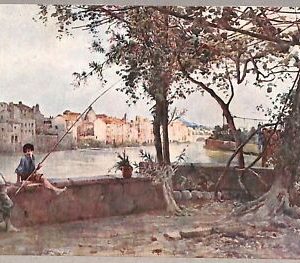 ab0159 - VINTAGE POSTCARD - ROME City: Terrace of the Farnesina gardens