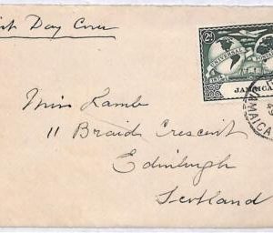 ai1602 - JAMAICA - Postal History - FDC COVER  to SCOTLAND 1949 - UPU