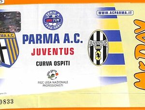 C0535- Vecchio BIGLIETTO PARTITA CALCIO - PARMA A.C. VS JUVENTUS