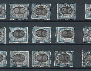 47737  - SAN MARINO  - SEGNATASSE Sass 32/46 USATI - BELLI!