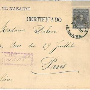 37642-VENEZUELA-POSTAL HISTORY-Correos certificado CERTIFIED COVER to ITALY 1917