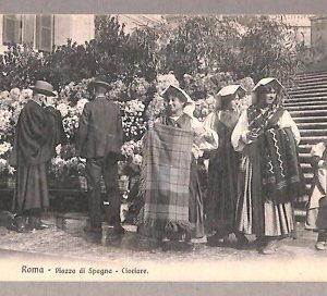 ab0534 - CARTOLINA D'EPOCA - ROMA Città : Piazza di Spagna