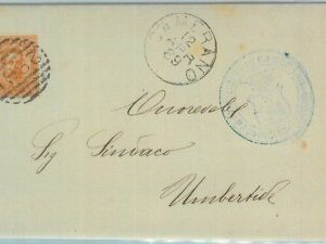 89387 - REGNO - STORIA POSTALE - ANCONA Annullo NUMERALE su BUSTA: CAMERANO 1889