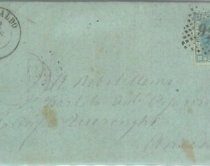 89388 - REGNO - STORIA POSTALE - ANCONA Annullo NUMERALE su BUSTA: CORINALDO