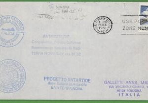 ae3454 - NEW ZEALAND - Postal History - ITALIAN  ANTARCTIC Expedition 1991