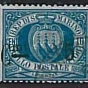 36298  Varietà SAN MARINO : Sassone 8r - Senza punto dopo "mi" - Usato