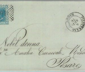 89417 - REGNO - STORIA POSTALE - ANCONA  Annullo NUMERALE su BUSTA: Filottrano