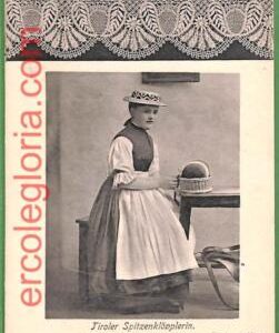 ah2343 - AUSTRIA - VINTAGE POSTCARD Ansichtskarten - Tirolo Tyrol  ETHNIC  Lace