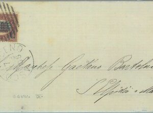 89422 - REGNO - STORIA POSTALE -  Annullo NUMERALE su BUSTA:  ASCOLI PICENO 1881