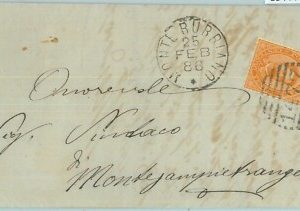 89444 - REGNO - STORIA POSTALE - Annullo NUMERALE su BUSTA: Monterubbiano FERMO