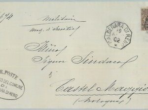 80472 - ITALIA REGNO - STORIA POSTALE -  BUSTA da Calderara di Reno  - 1902