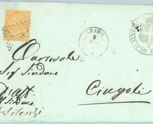 89461 - REGNO - STORIA POSTALE - Annullo NUMERALE su BUSTA: Macerata  APIRO 1870