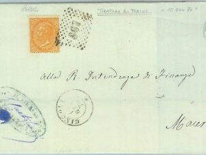 89466 - REGNO - STORIA POSTALE - Annullo NUMERALE su BUSTA: Macerata CINGOLI