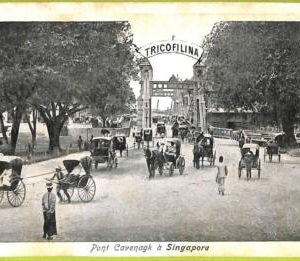 ae9289 - SINGAPORE -  VINTAGE POSTCARD - Pont Cavenagk